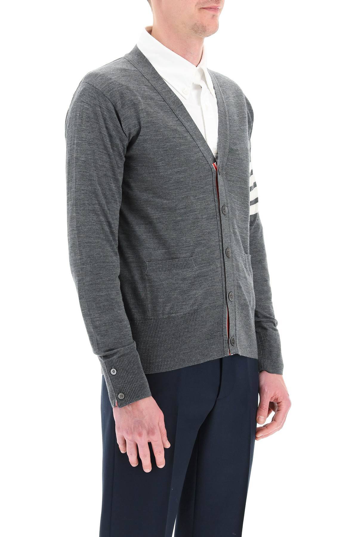 THOM BROWNE 4-bar cardigan