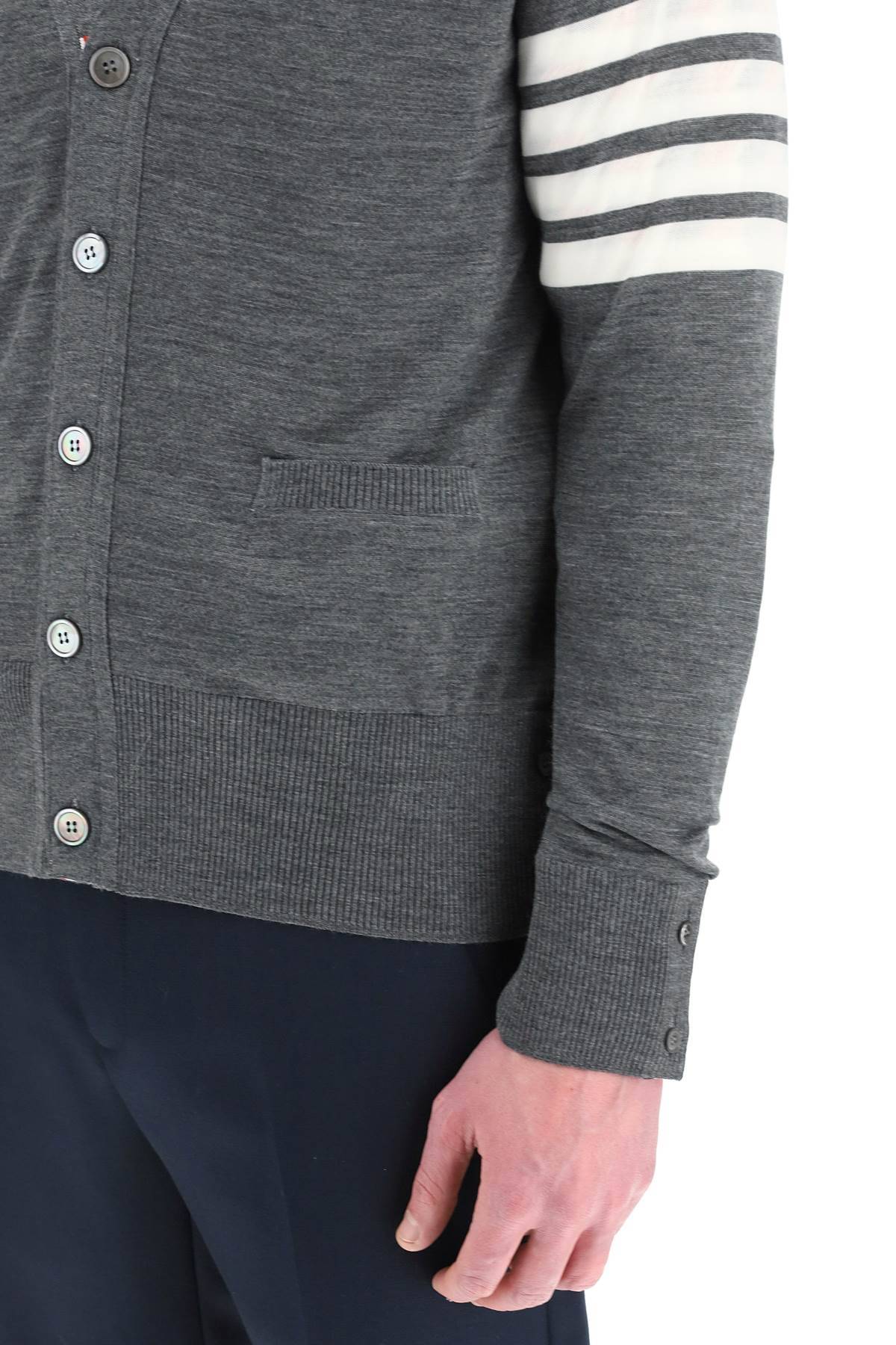 THOM BROWNE 4-bar cardigan