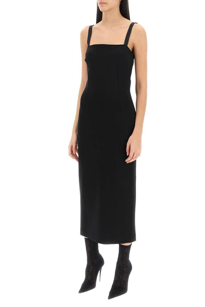 DOLCE & GABBANA midi sheath dress in milano stitch jersey