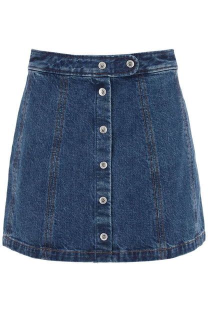 A.P.C. poppy denim mini skirt