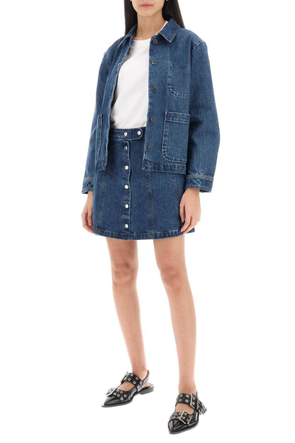 A.P.C. poppy denim mini skirt