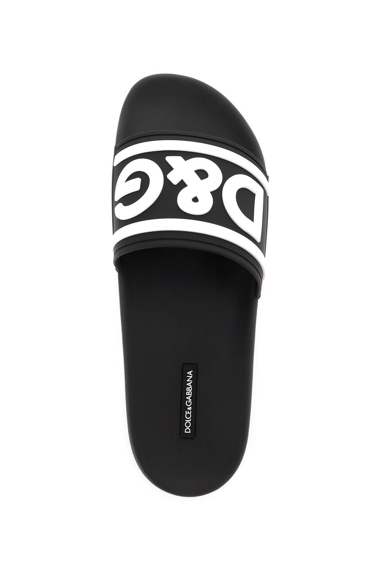 DOLCE & GABBANA logo rubber slides