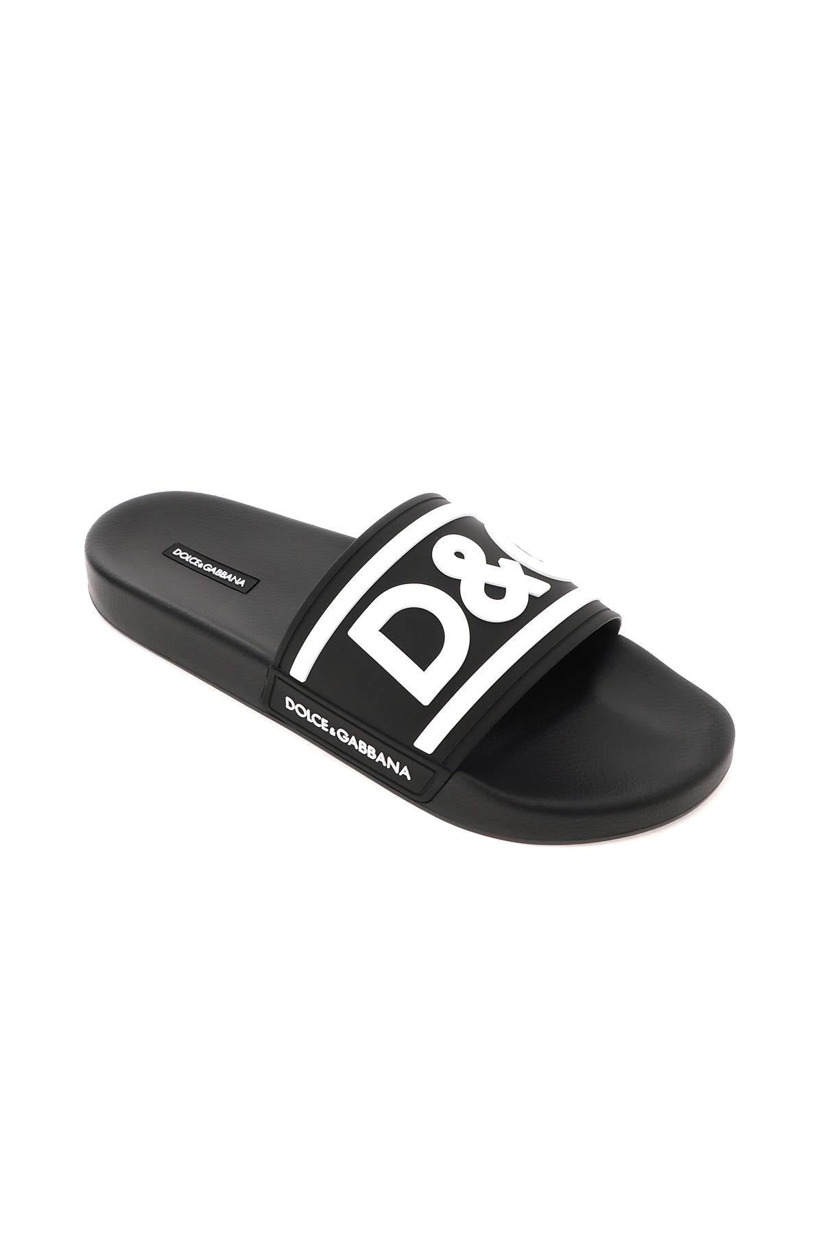 DOLCE & GABBANA logo rubber slides