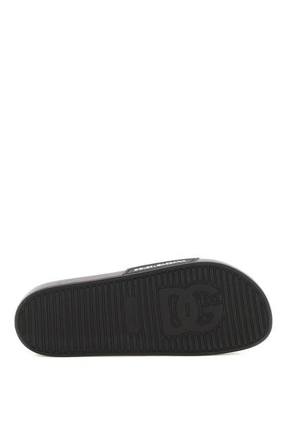 DOLCE & GABBANA logo rubber slides