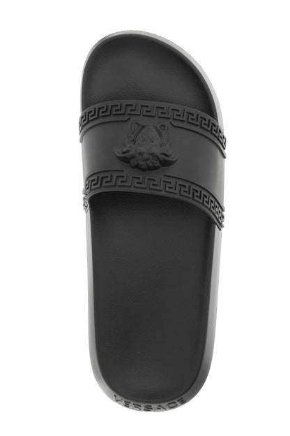 VERSACE palazzo rubber slides