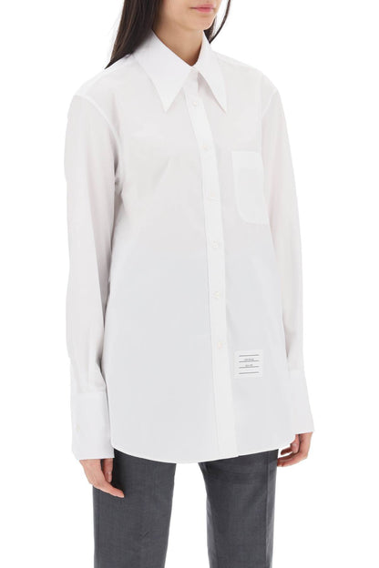 THOM BROWNE easy fit poplin shirt