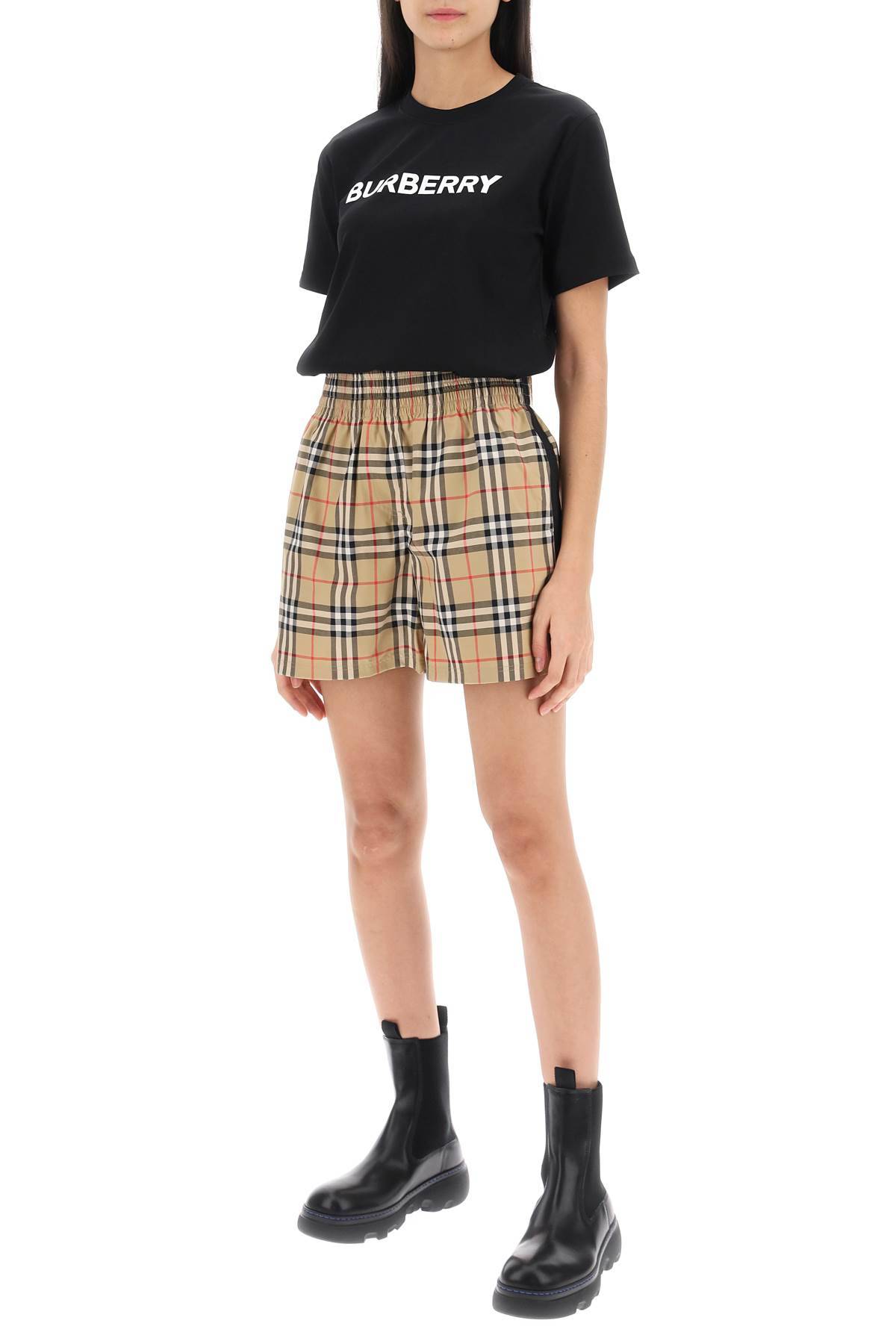 BURBERRY audrey check shorts