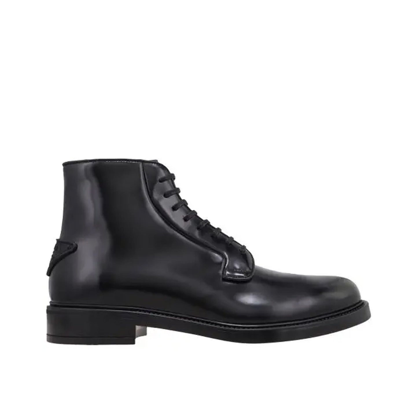 Prada Leather Lace Up Boots