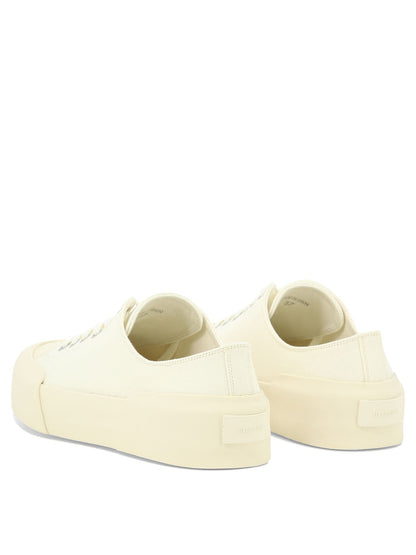 Jil Sander Low Top Canvas Sneakers