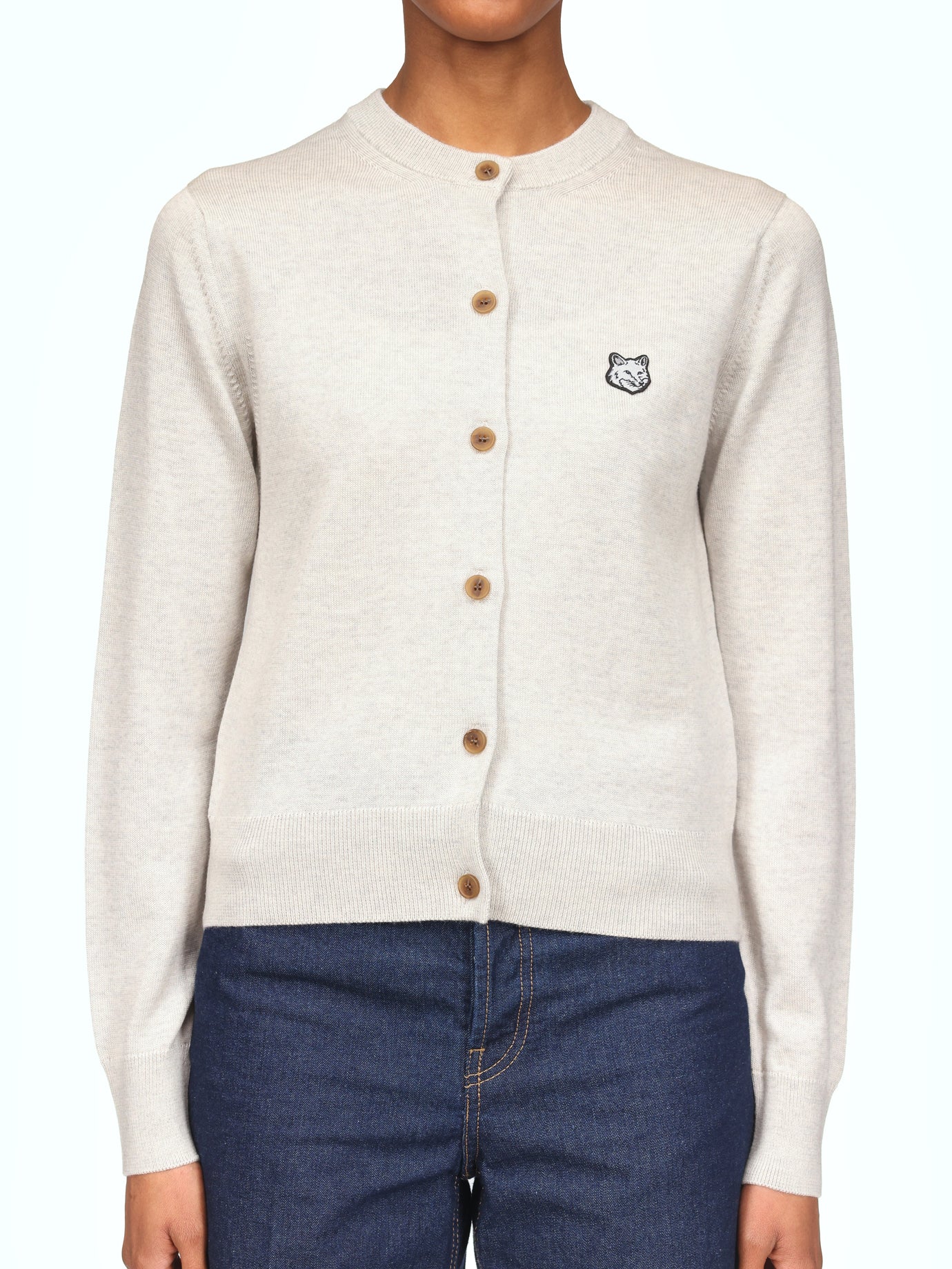 Maison Kitsuné Fox Patch Cardigan