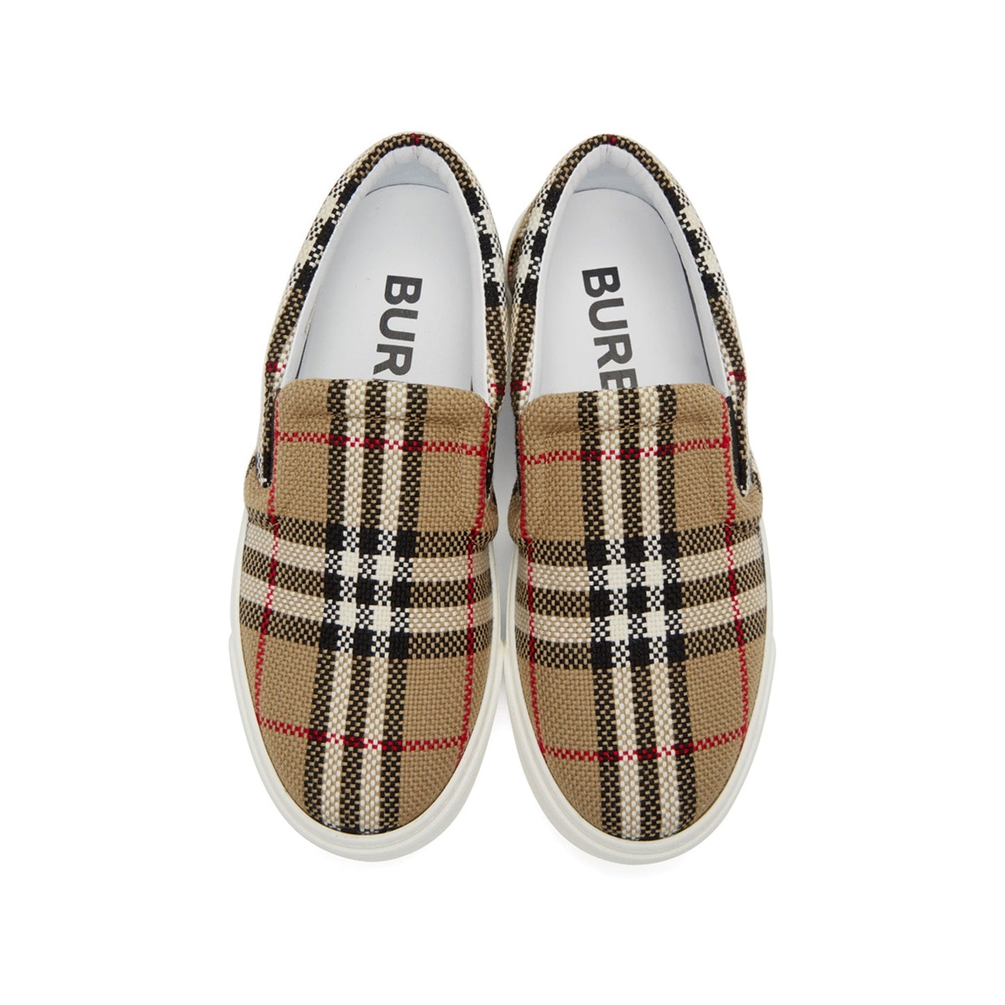 Burberry Canvas Slip On Sneakers