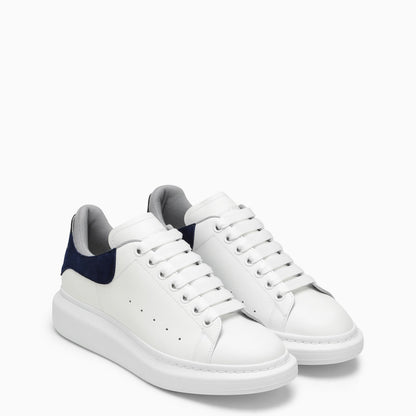 Alexander Mc Queen White And Blue Navy Oversized Sneakers