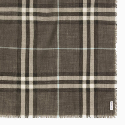 Burberry Wool Scarf With Check Pattern