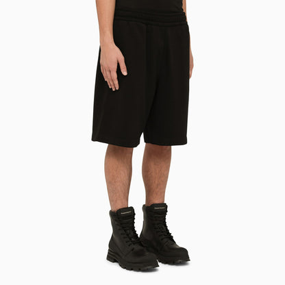 Burberry Black Cotton Bermuda