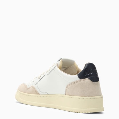 Autry Medalist White/Blue Leather Trainer