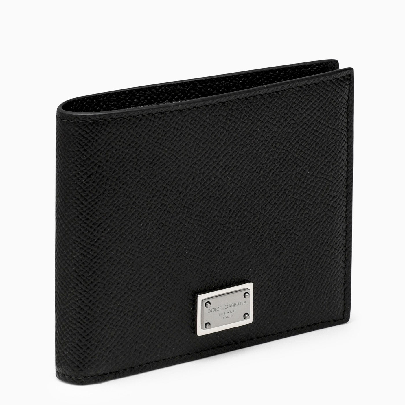 Dolce&Gabbana Black Leather Wallet With Logo