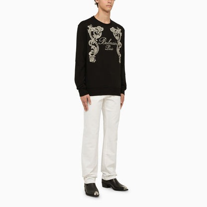 Balmain Regular White Cotton Trousers