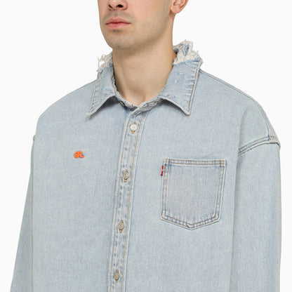 Erl Levi's X Erl Light Blue Denim Shirt