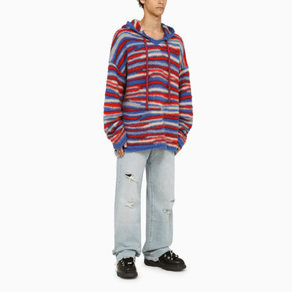 Erl Multicolour Knitted Hoodie