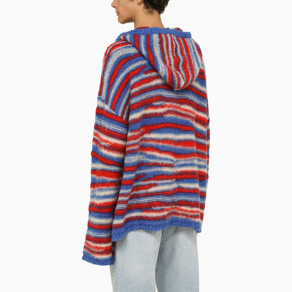 Erl Multicolour Knitted Hoodie