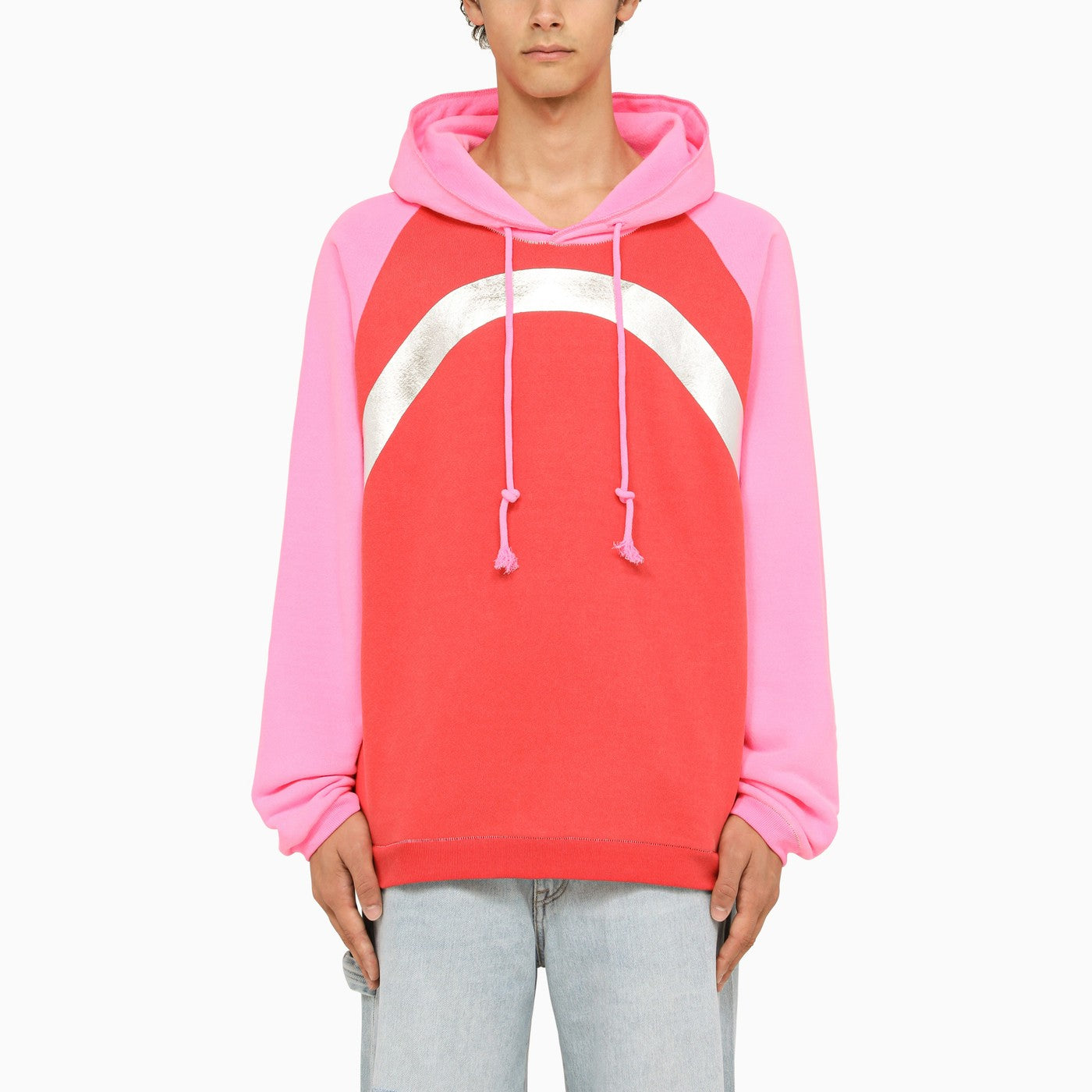 Erl Rainbow Colour Block Hoodie