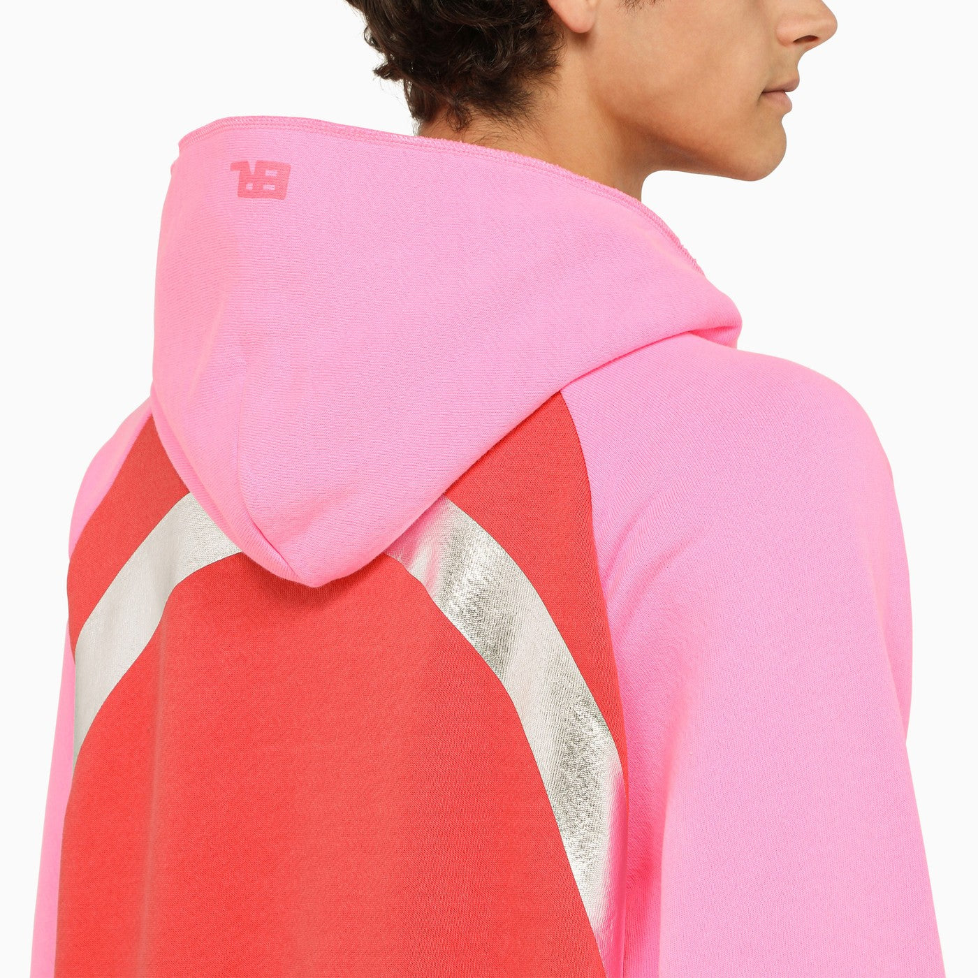 Erl Rainbow Colour Block Hoodie