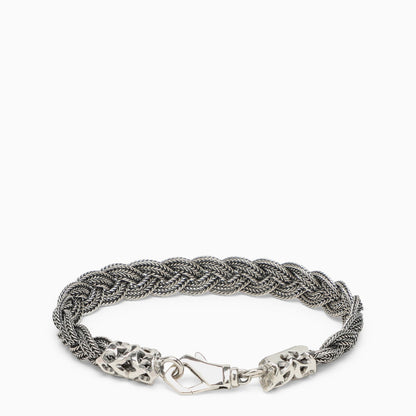 Emanuele Bicocchi Silver 925 Braided Bracelet