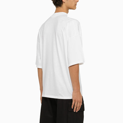 Jil Sander Wide White Crew Neck T Shirt