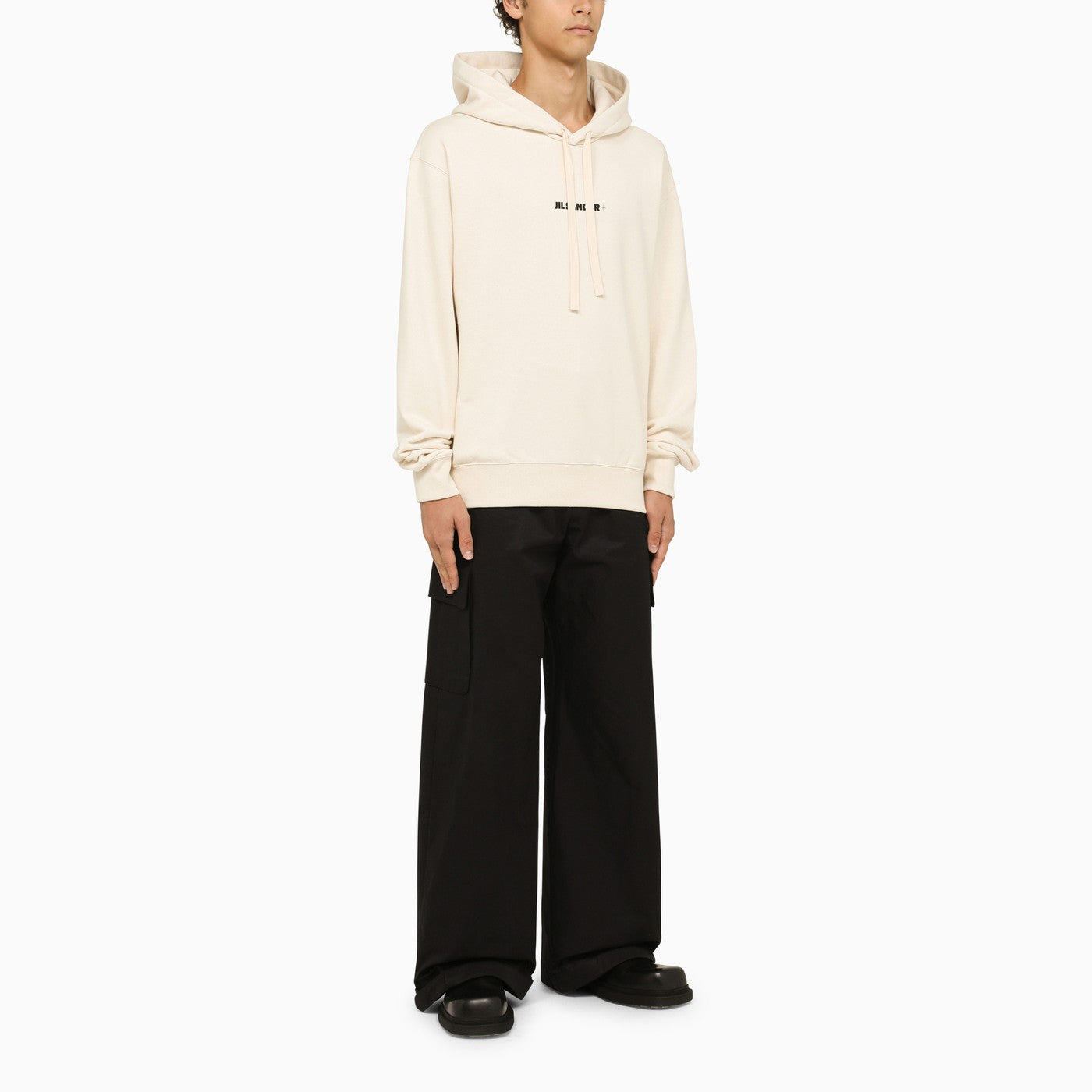 Jil Sander Dune Coloured Sweatshirt With Logo