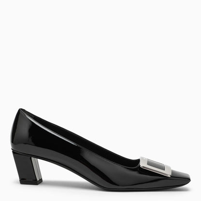 Roger Vivier Black Belle Vivier Décolleté In Patent Leather Metal Buckle