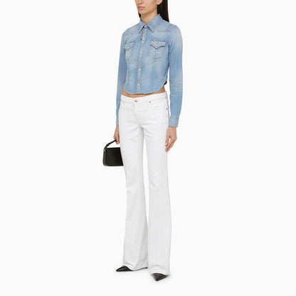 Dsquared2 White Denim Trousers