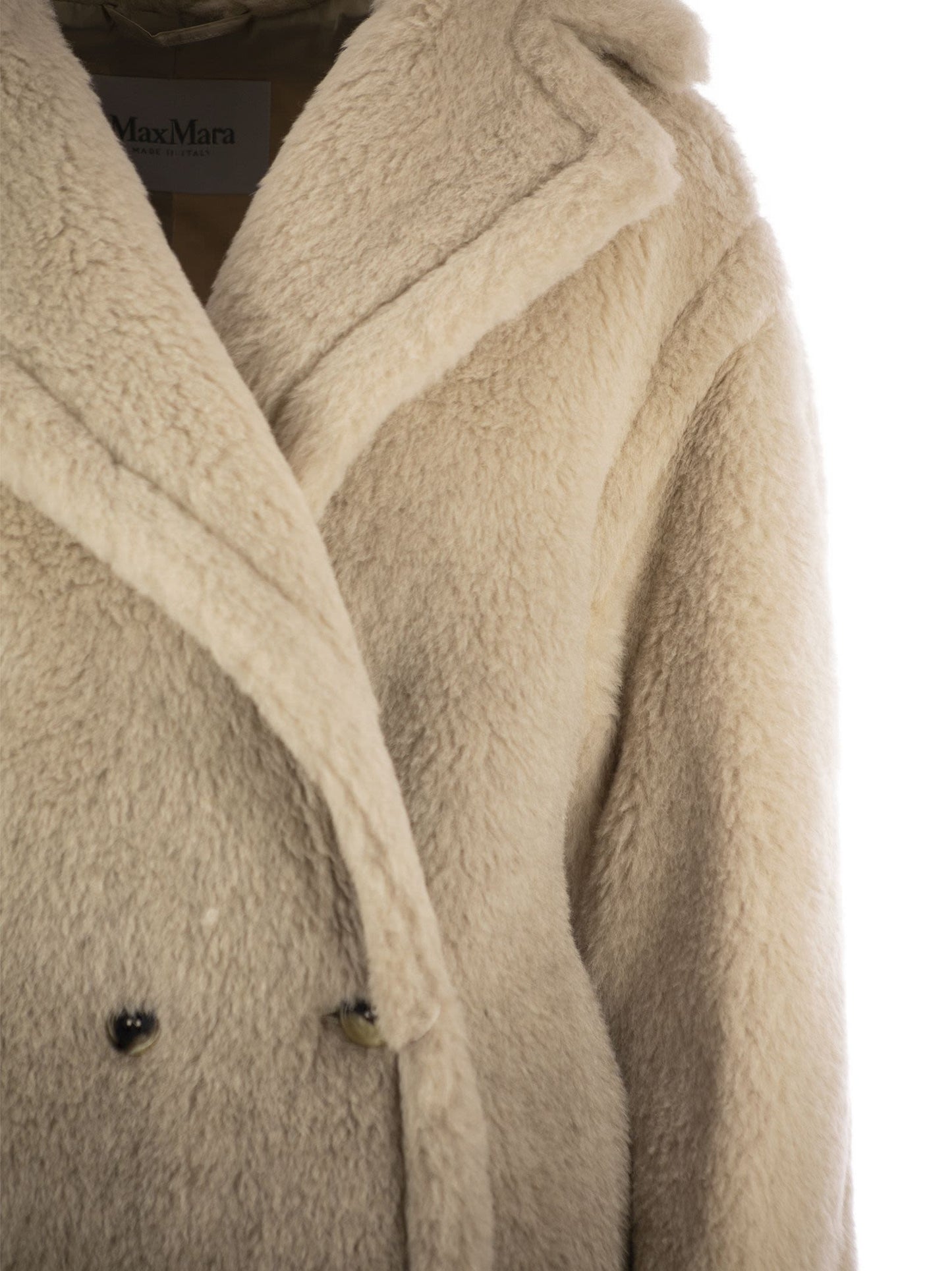 Max Mara Cat Teddy Bear Icon Coat In Wool And Alpaca