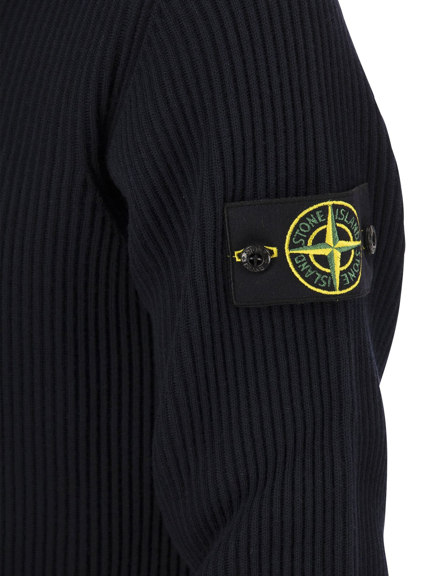 Stone Island Ribbed Wool Sweater