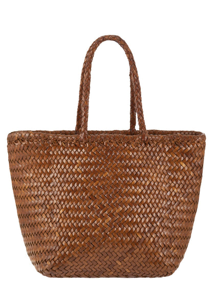 Dragon Grace Basket Woven Leather Bag