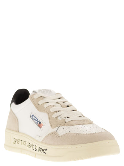 Autry Medalist Low Leather And Suede Sneakers