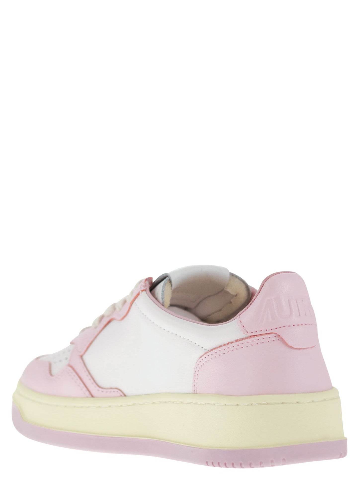 Autry Medalist Low Two Tone Leather Sneakers