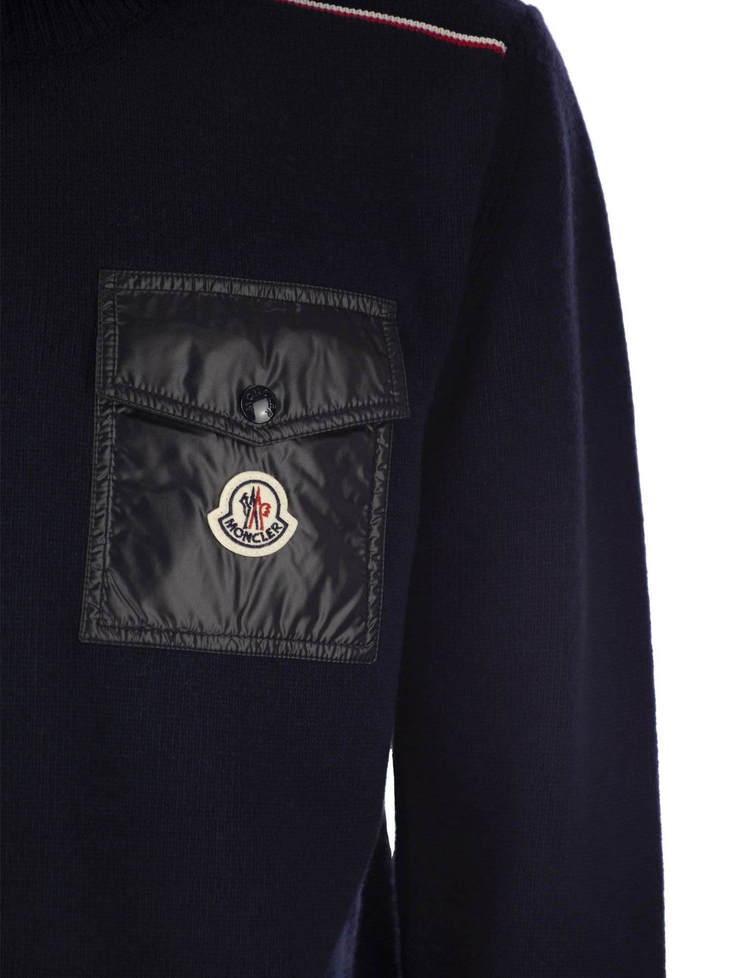 Moncler Wool Jumper With Pocket