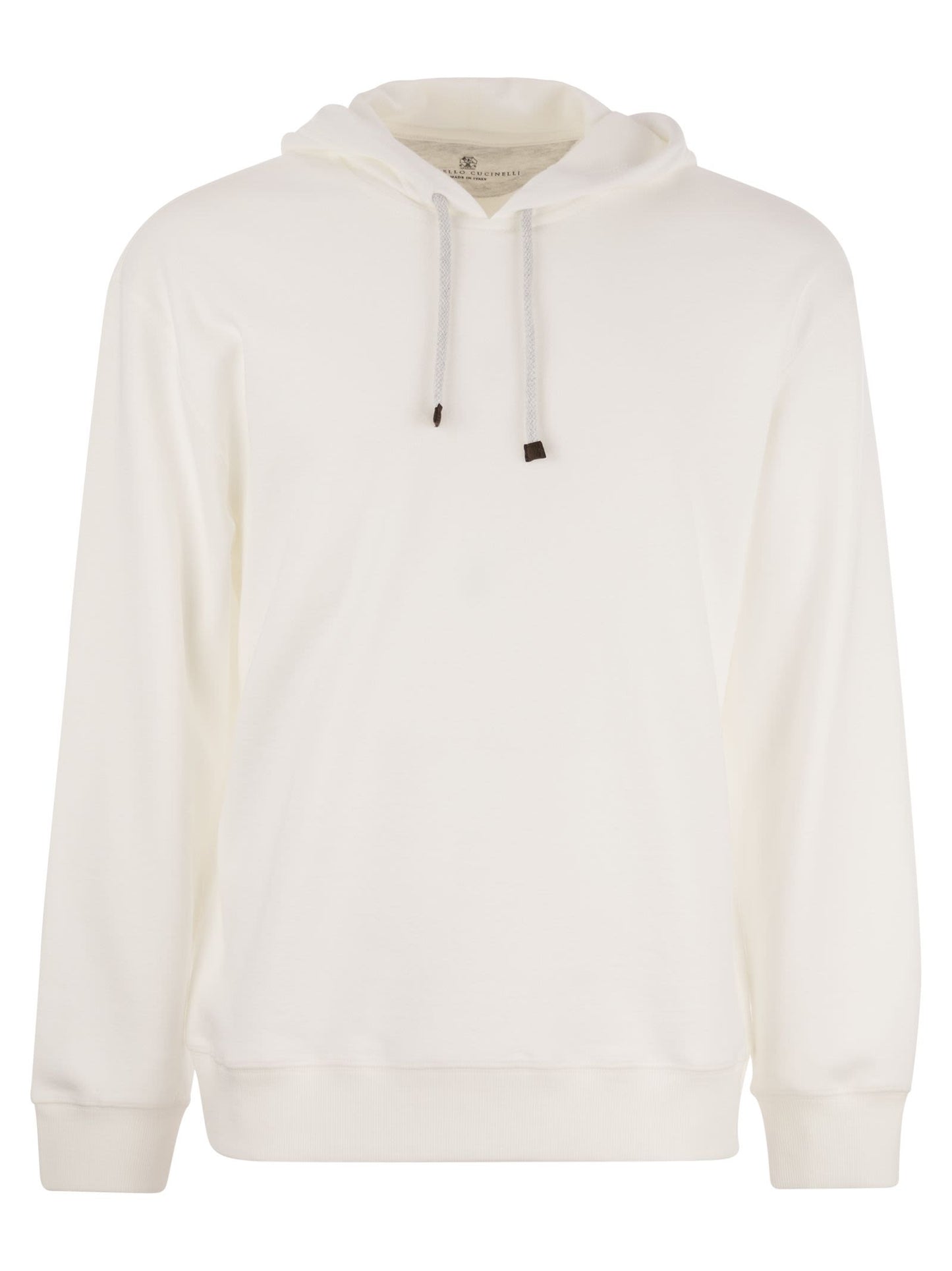 Brunello Cucinelli Cotton Fleece Hooded Topwear