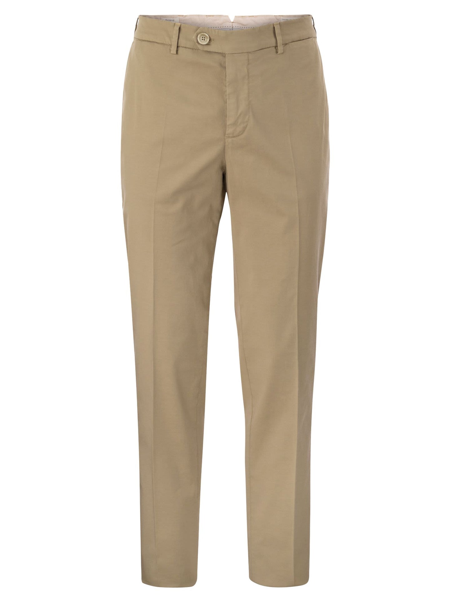 Brunello Cucinelli Italian Fit Cotton Gabardine Trousers