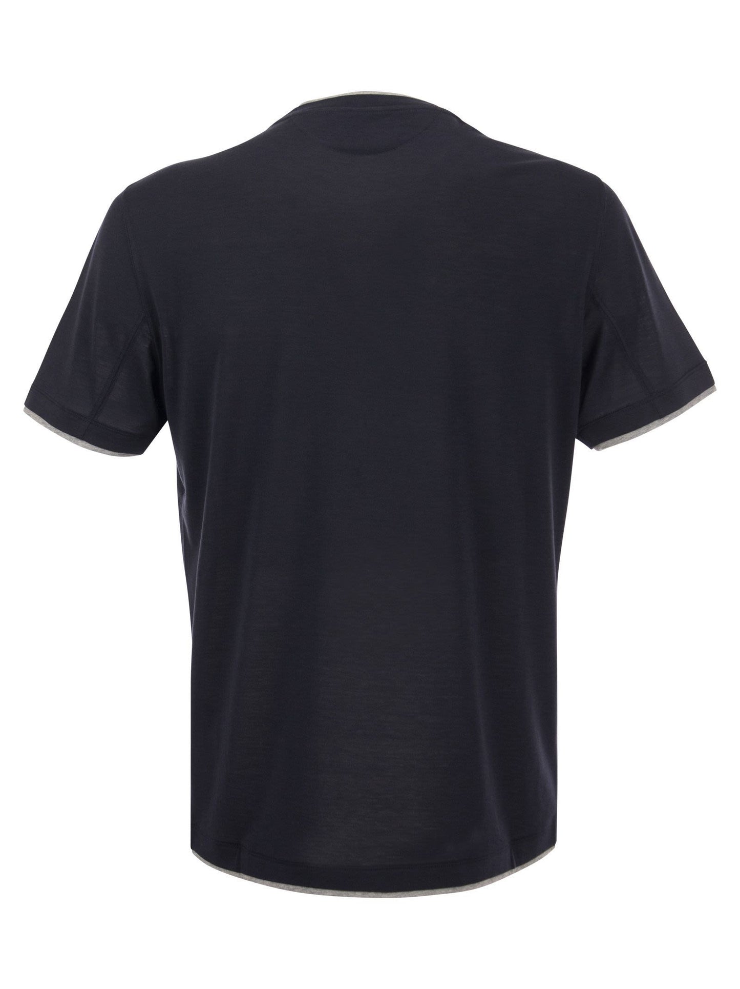 Brunello Cucinelli Silk And Cotton T Shirt