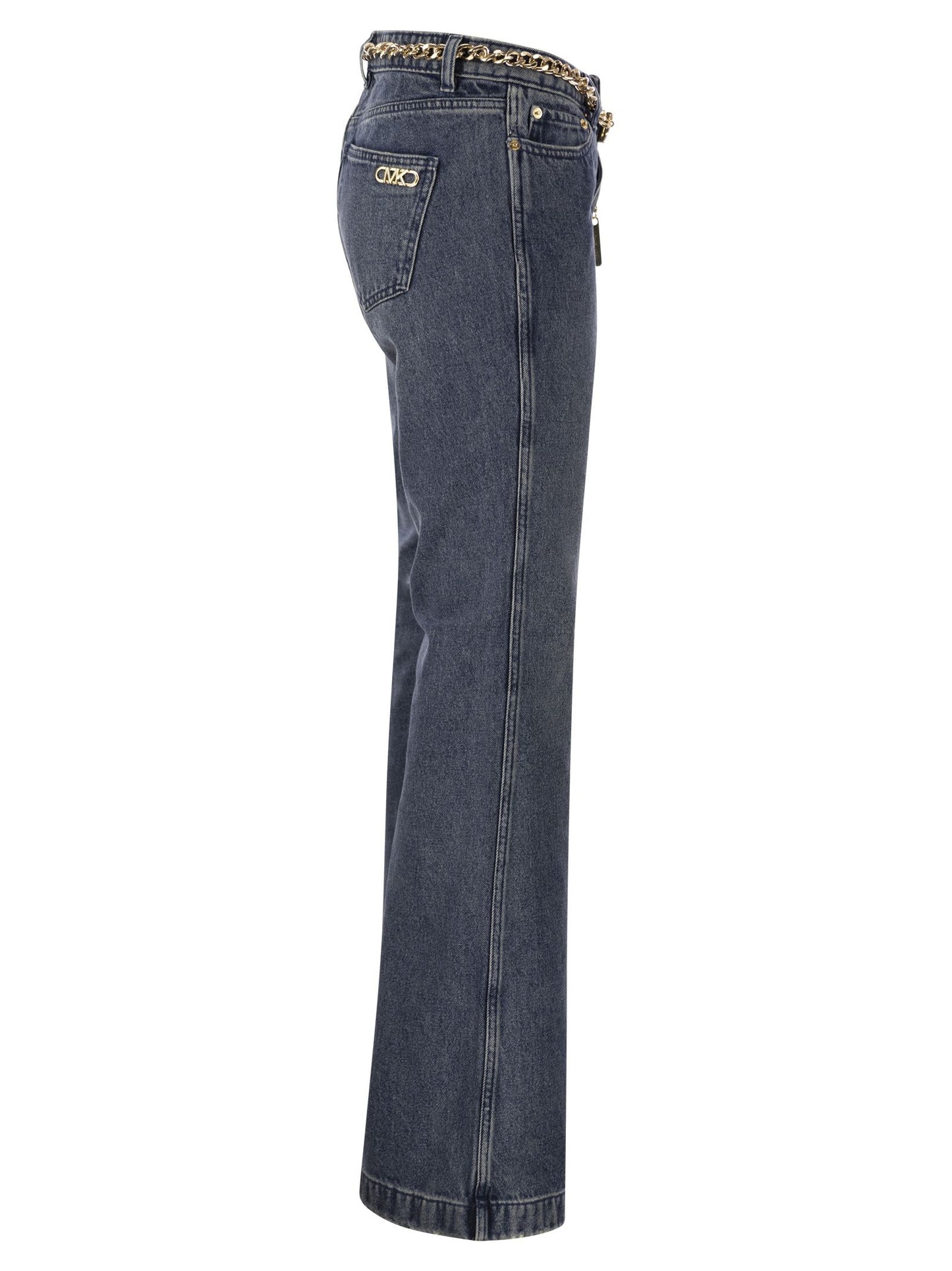 Michael Kors Denim Flair Jeans With Belt