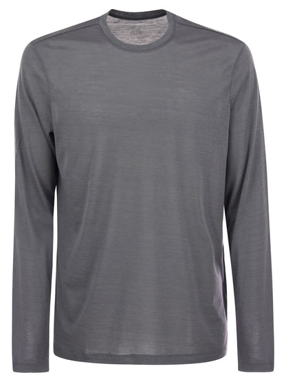 Majestic Crew Neck T Shirt In Silk And Cotton