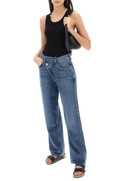 AGOLDE criss cross jeans