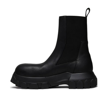 Rick Owens Logo Embossed Boots